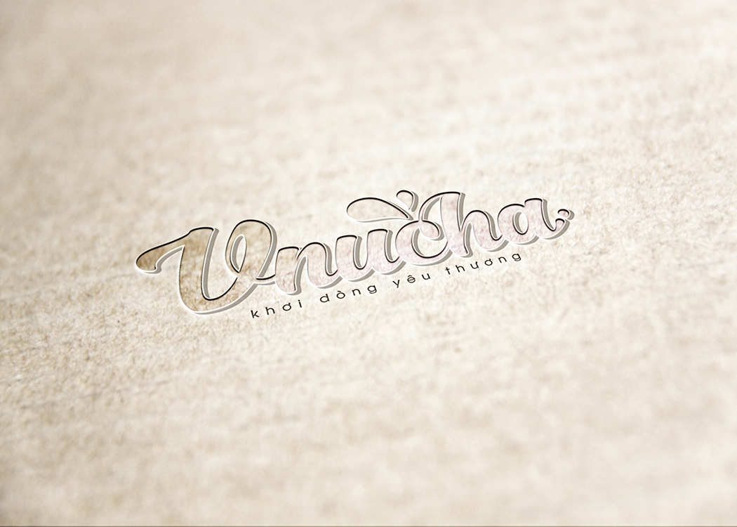 V-NUCHA - Thiết kế logo và bao bì nước đóng chai tinh khiết V-nucha